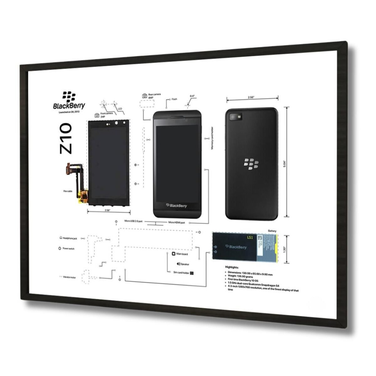 Blackberry Z10 Teardown Template - TeardownArts