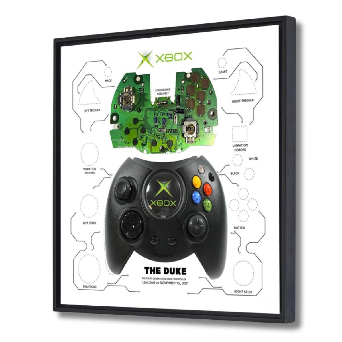 Xbox Duke Teardown Template - The Duke 2001 - TeardownArts