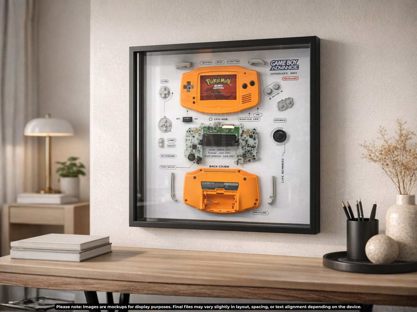 Nintendo Gameboy Advance Teardown Template